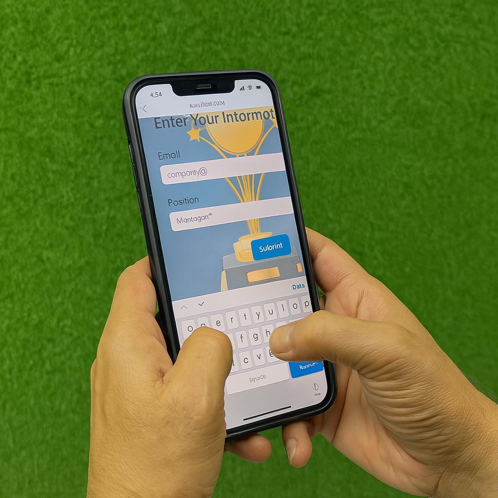 Calligraphy-style certificate printing setup at Dubai event